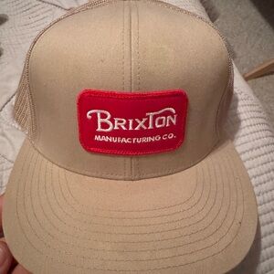 Brixton Beige and Red Men's Hat
